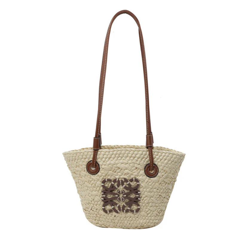 Amelia - Chic Straw Handbag