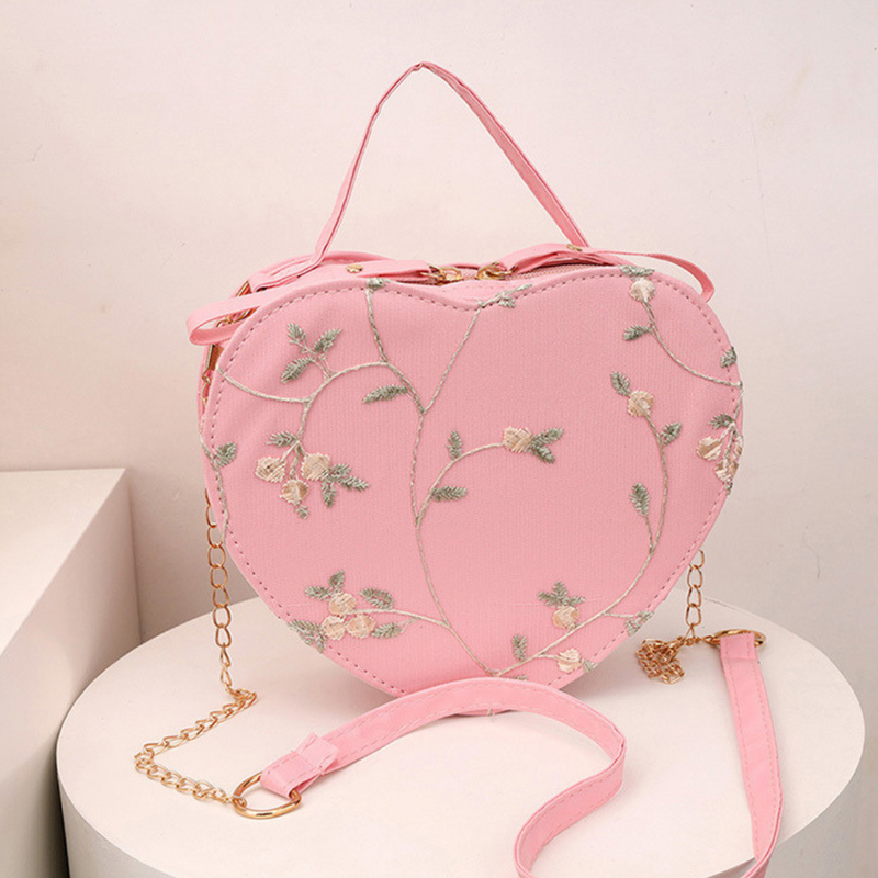 Clara - Peach Heart Love Bag