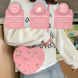 Clara - Peach Heart Love Bag