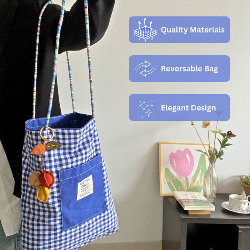 "Stylish Reversible Bag – Thoughtfully Crafted with Love, Just for You!