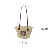 Amelia - Chic Straw Handbag