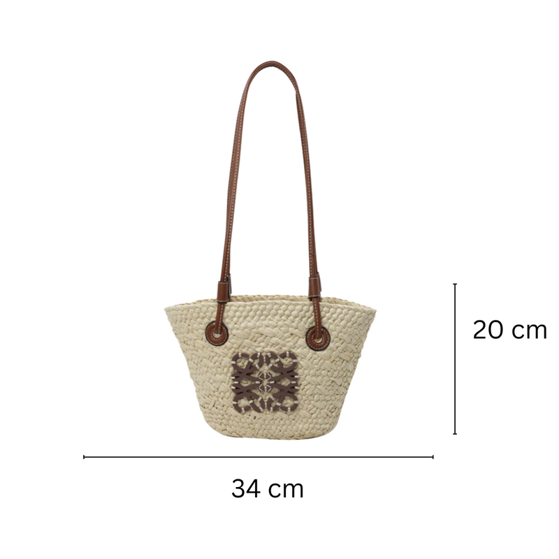 Amelia - Chic Straw Handbag