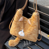 Plush Cute Cat Bag – I Crafted This Adorable Companion Just for You